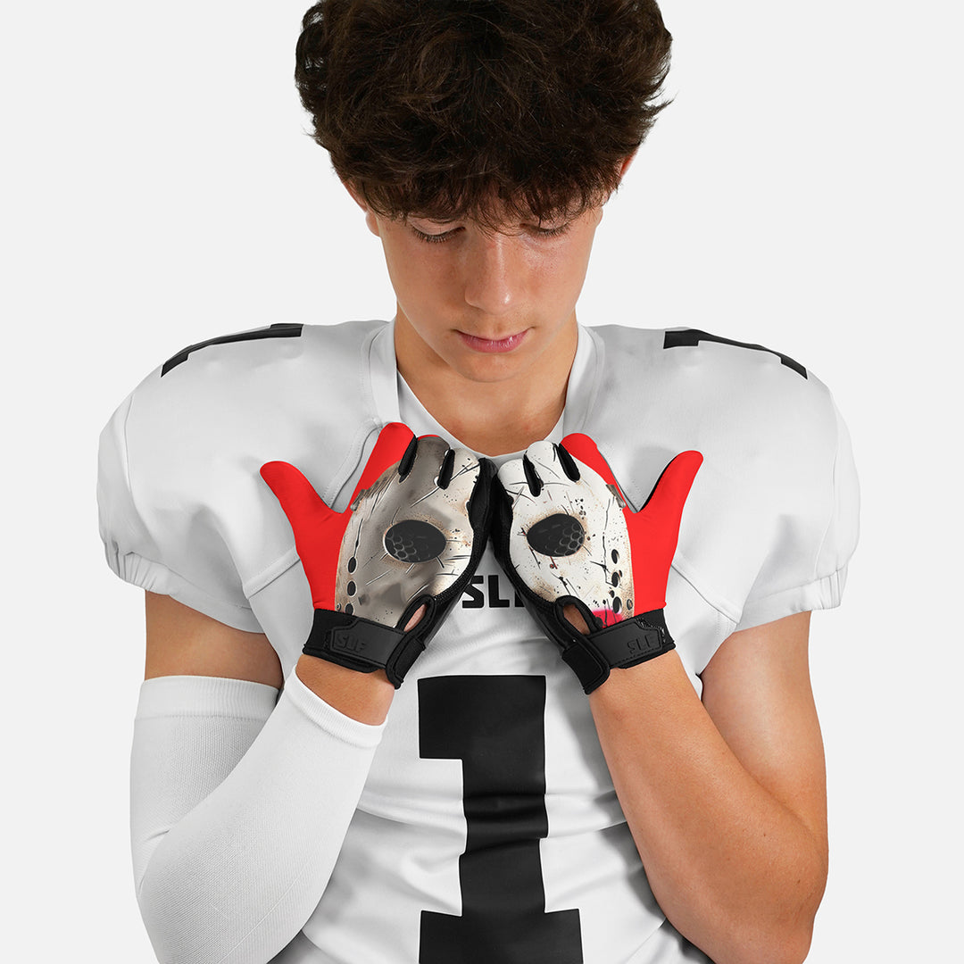 Hockey Mask Sticky Football Receiver Gloves