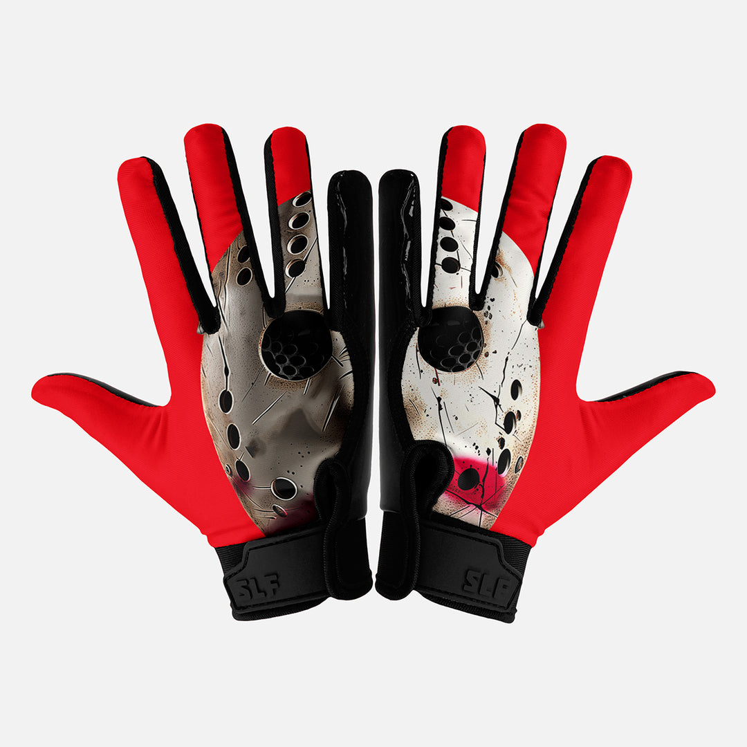 Hockey Mask Sticky Football Receiver Gloves