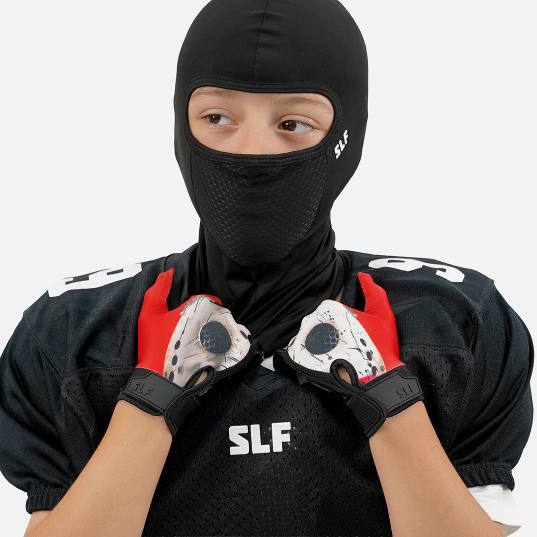 Hockey Mask Sticky Kids Football Receiver Gloves