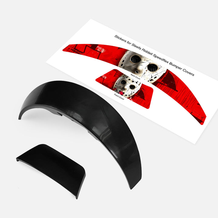Hockey Mask Riddell Speedflex Front and Back Bumper Sticker Kit