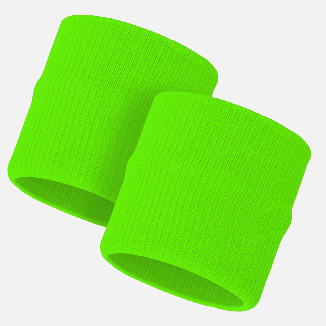 Hot Green Drip Wristbands (Pair)