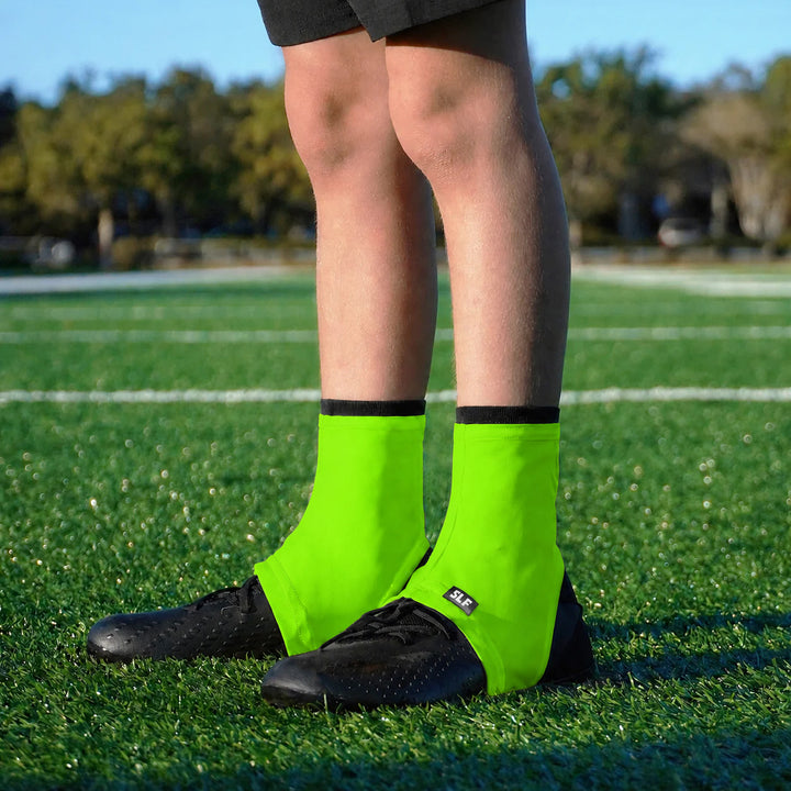 Hot Green Kids Spats / Cleat Covers