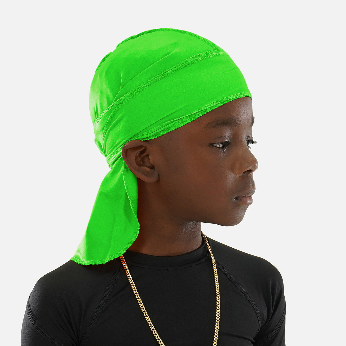 Hot Green Kids Sports Durag