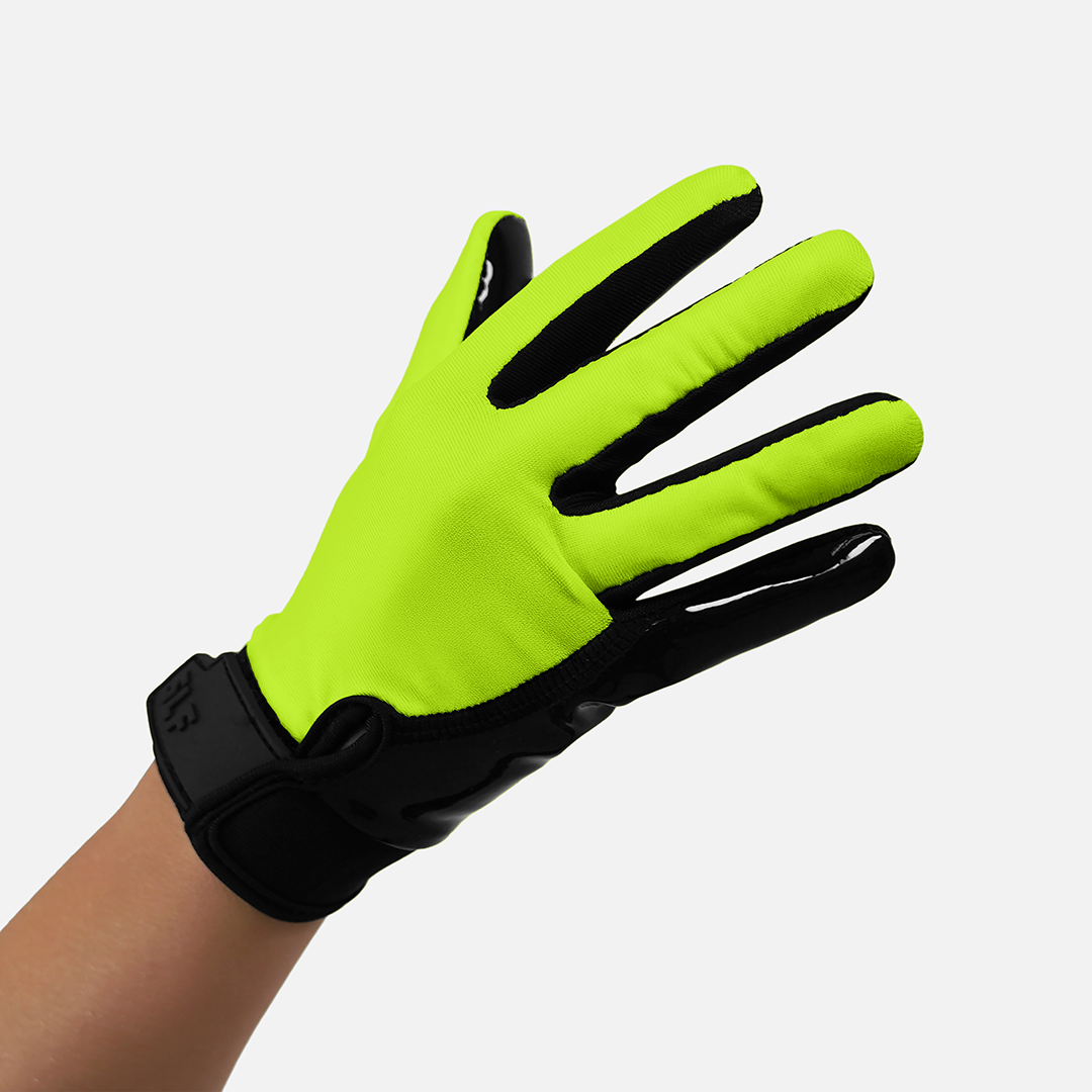 Hot Green Sticky Football Receiver Gloves