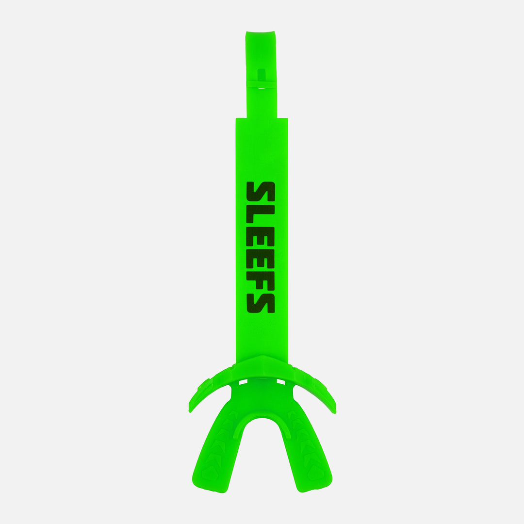 Hot Green X Football Mouthguard with Logo