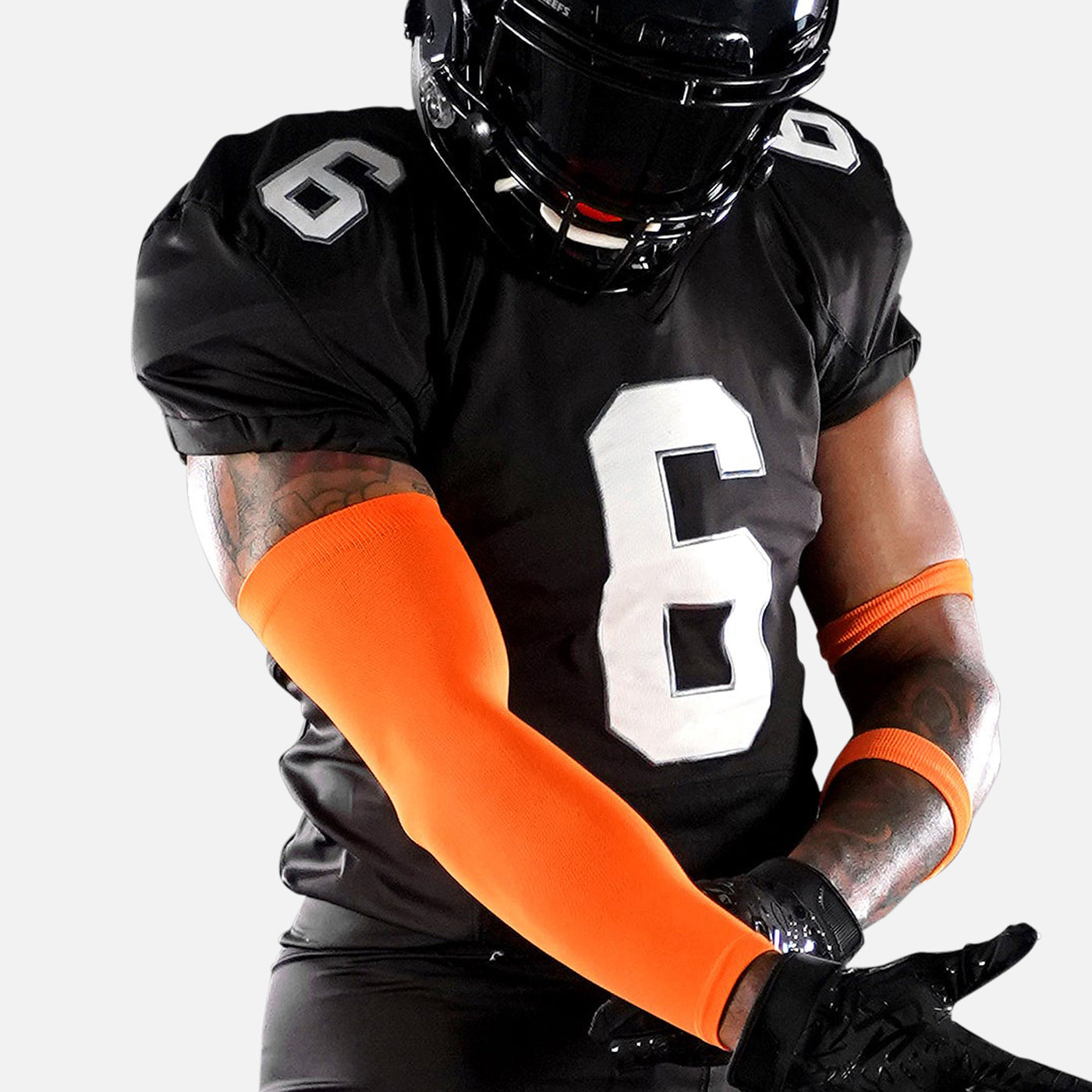 Hot Orange One Size Fits All Football Arm Sleeve