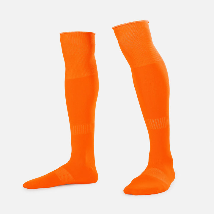 12 Pack Hot Orange Over The Knee Sport Socks