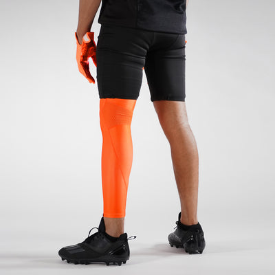 Hot Orange Football Pro Leg Sleeve