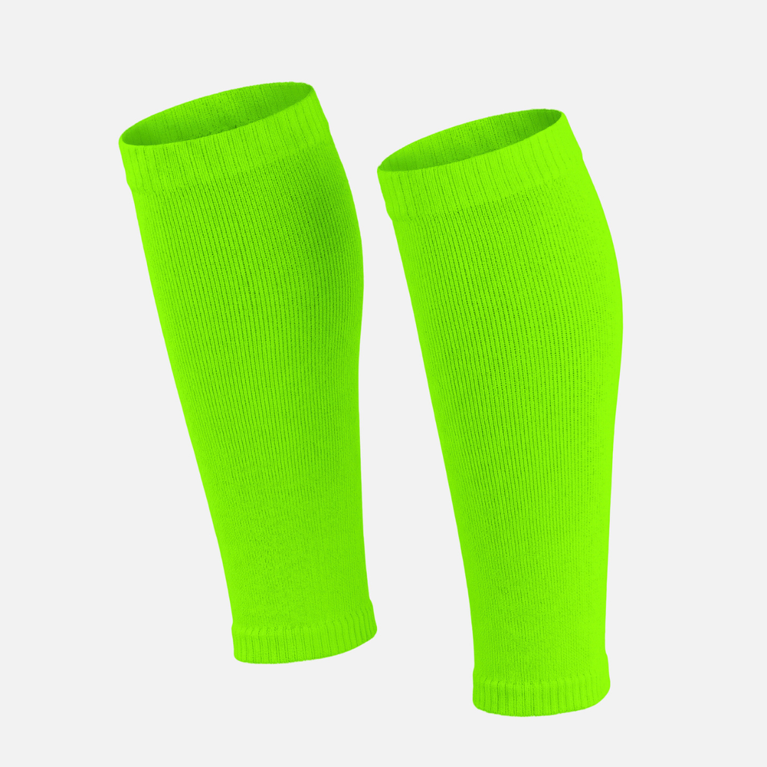 Hot Green Knitted Compression Calf Sleeves