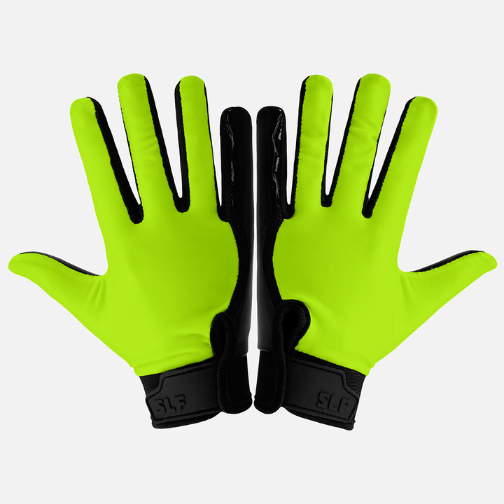 Hot Green Sticky Football Receiver Gloves