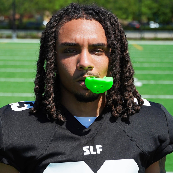 Green Dual-Shade Football Mouthguard
