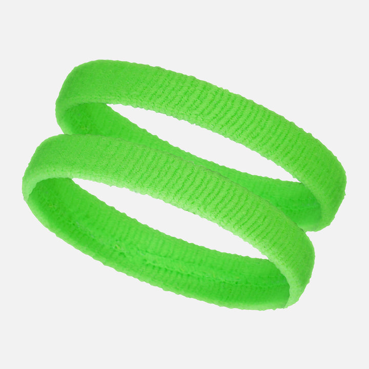 Hot Green Thin Cotton Bicep Bands