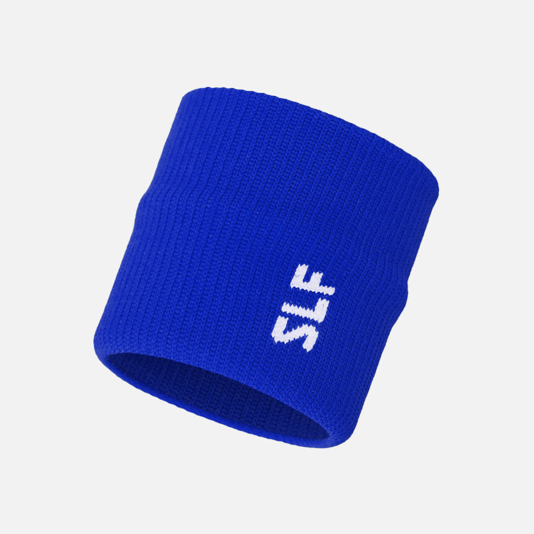 Hue Blue Drip Wristband with Logo (Single)