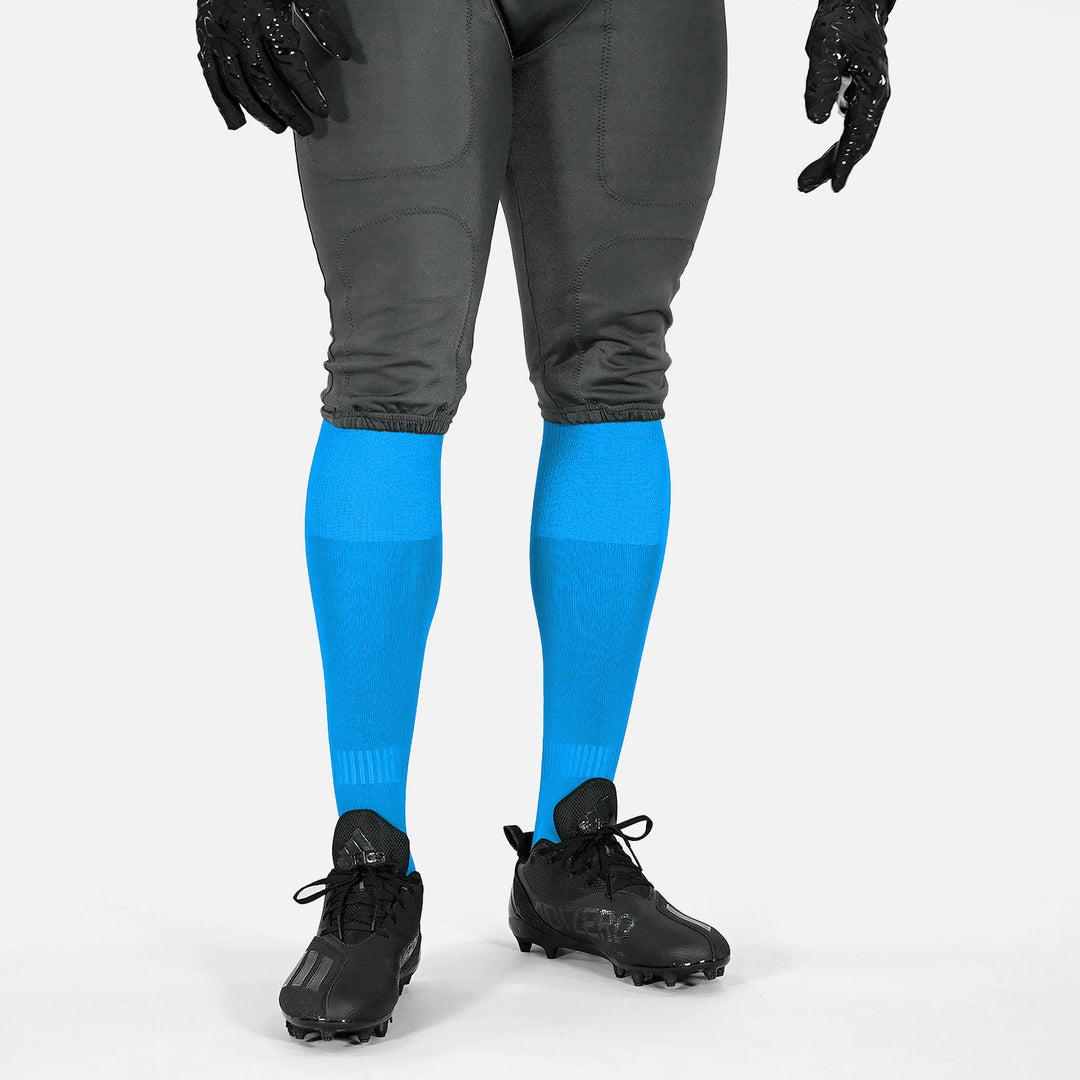12 Pack Blue Over The Knee Sport Socks