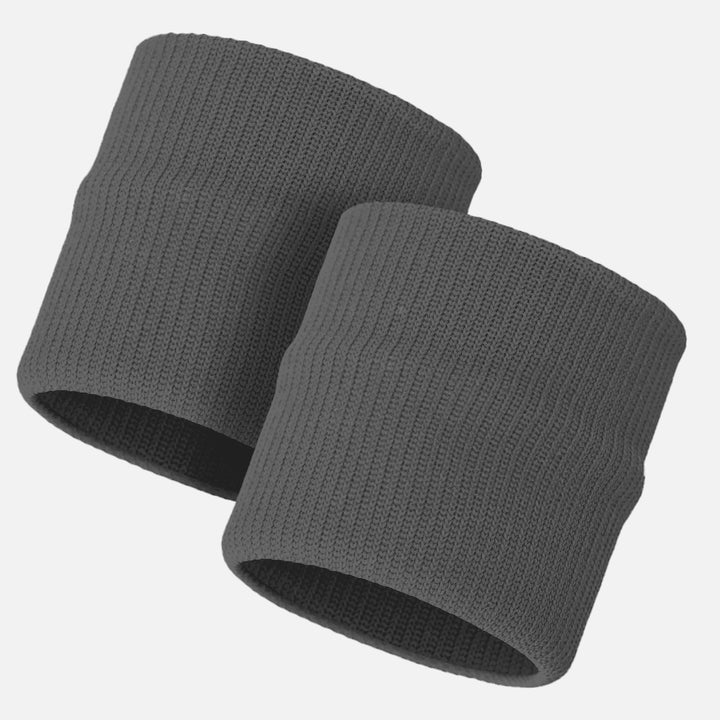 Hue Dark Gray Drip Wristbands (Pair)