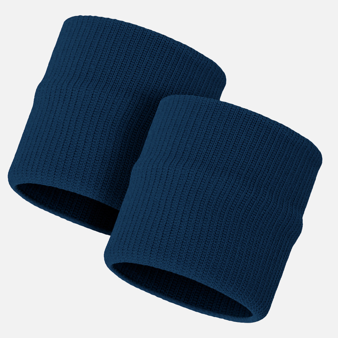 Hue Navy Drip Wristbands (Pair)