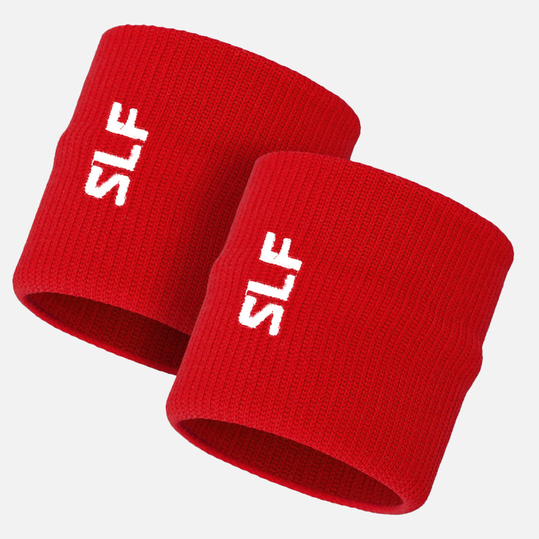 Hue Red Drip Wristbands (Pair)