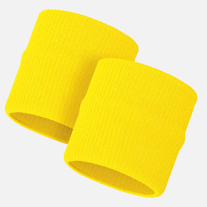 Hue Yellow Drip Wristbands (Pair)