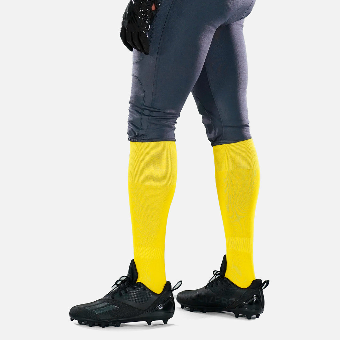 12 Pack Yellow Over The Knee Sport Socks
