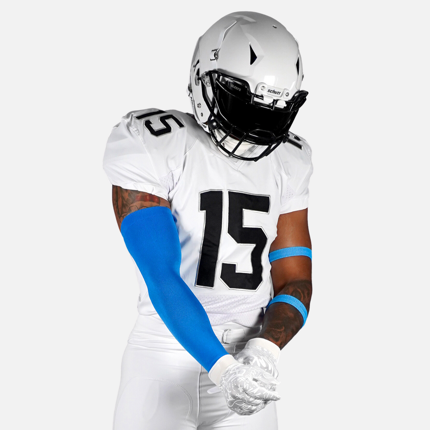 Hue Blue One Size Fits All Football Arm Sleeve