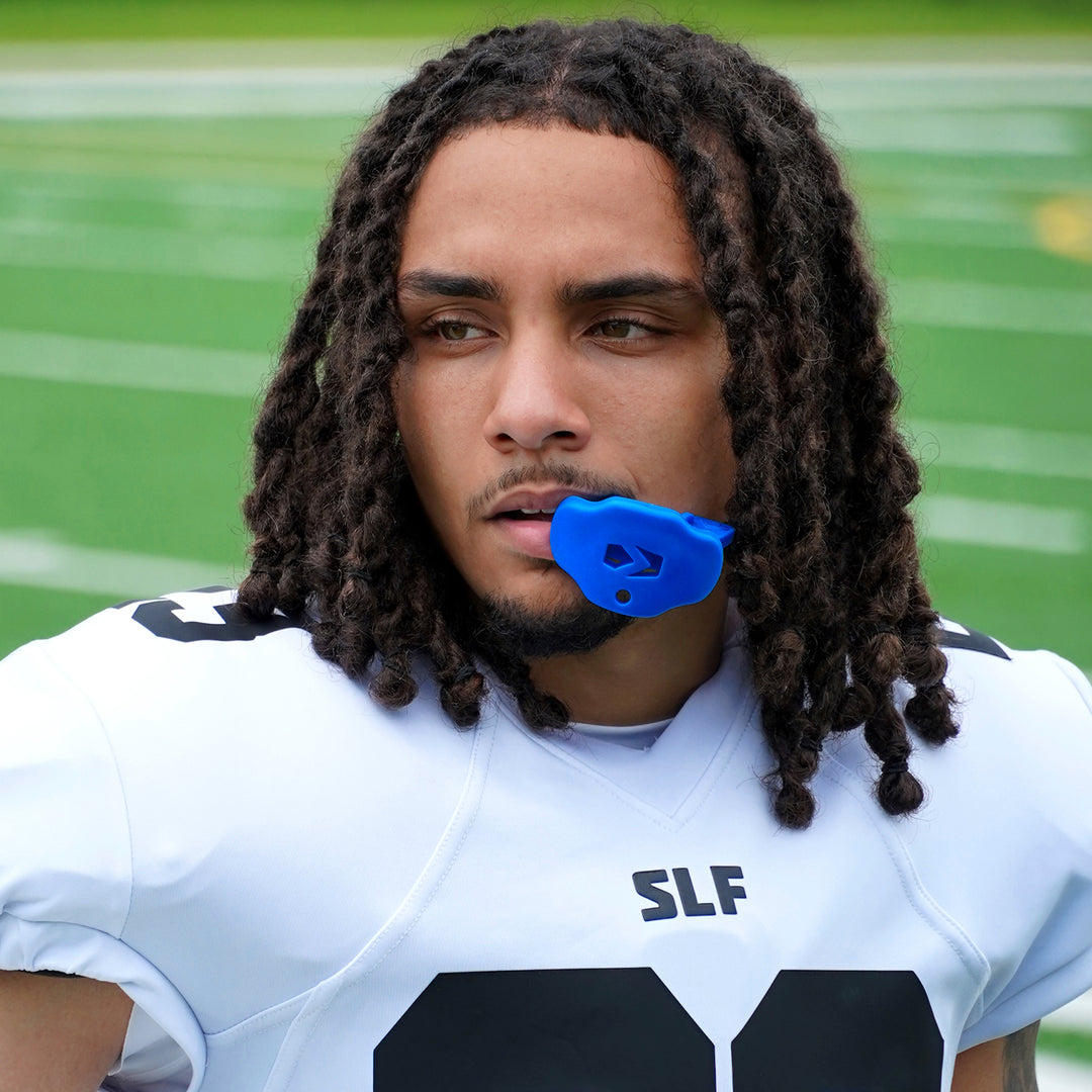 Hue Blue Soft Football Mouthguard