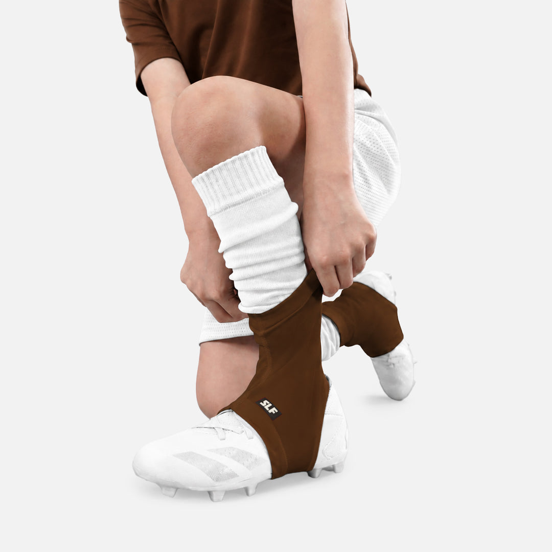 Hue Brown Kids Spats / Cleat Covers