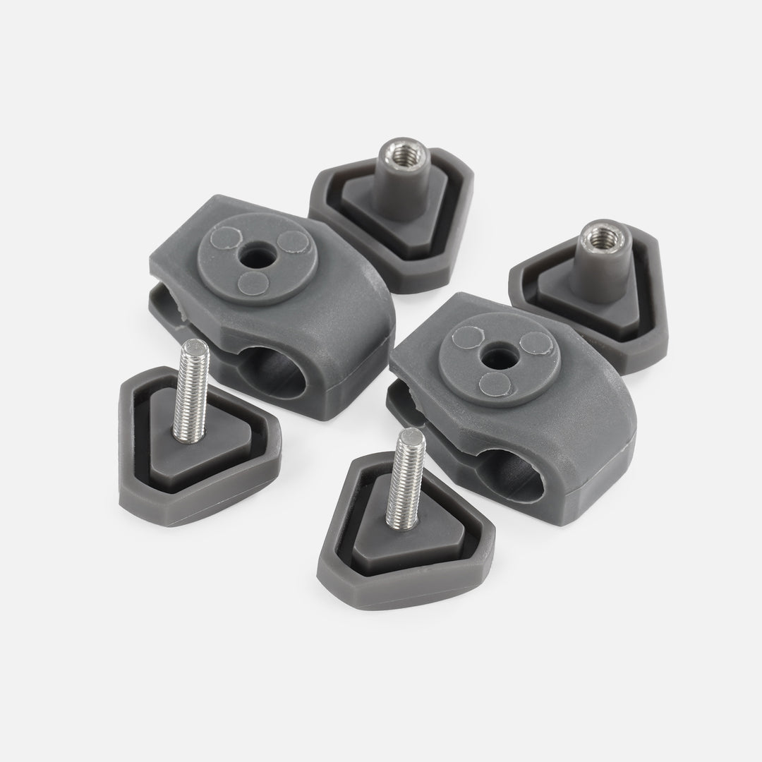 Hue Dark Gray Football Helmet Visor Quick Clips