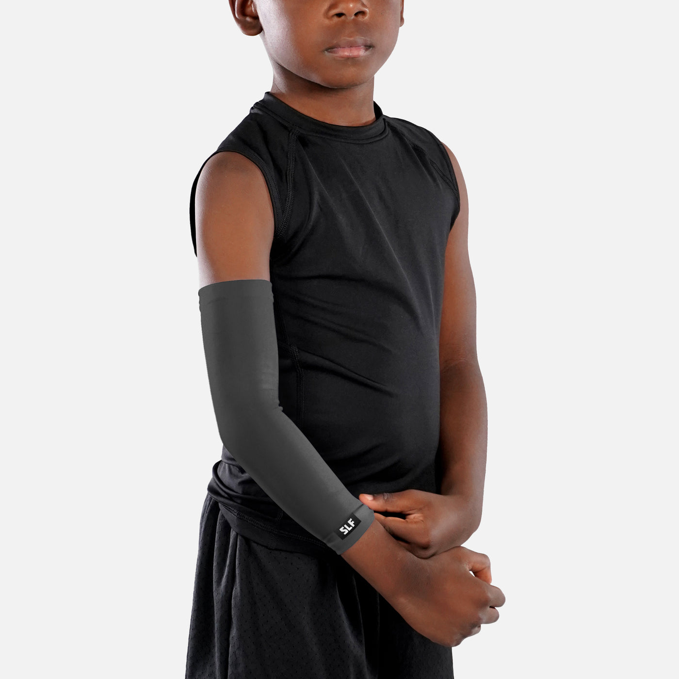 Hue Dark Gray Kids Arm Sleeve