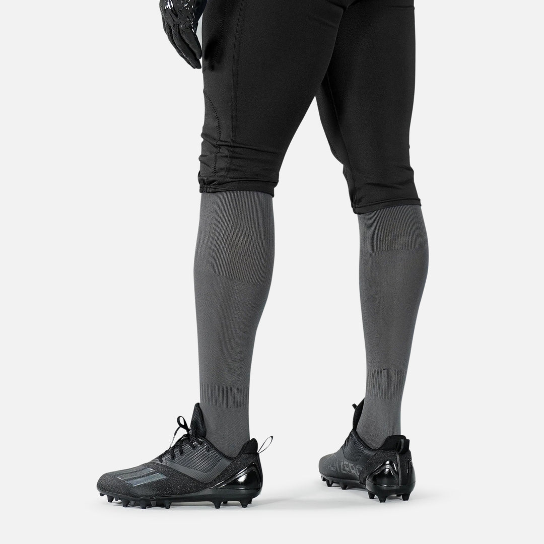 12 Pack Dark Gray Over The Knee Sport Socks