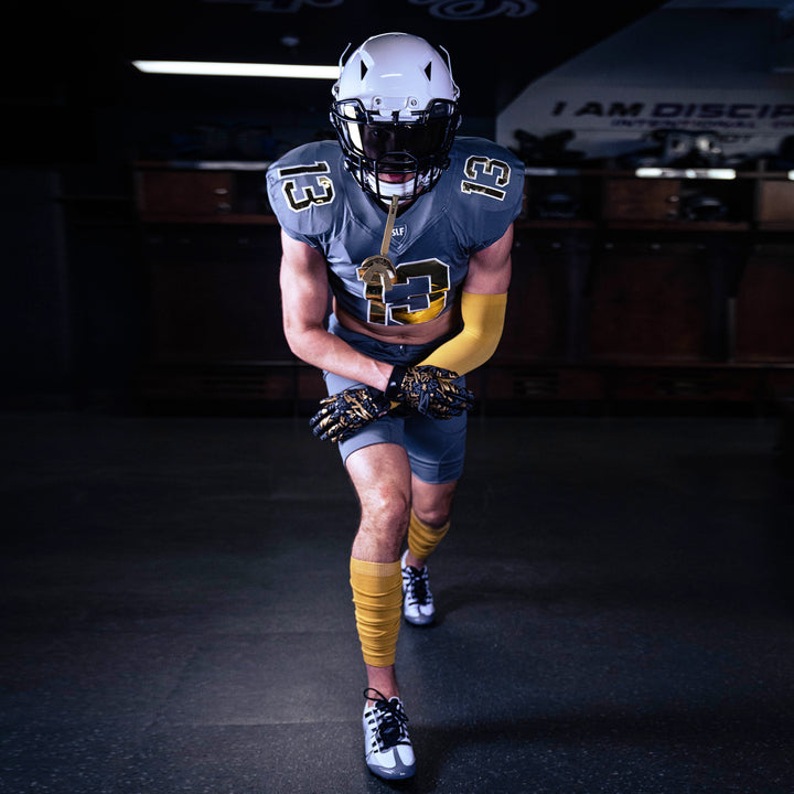 Hue Gold One Size Fits All Football Arm Sleeve