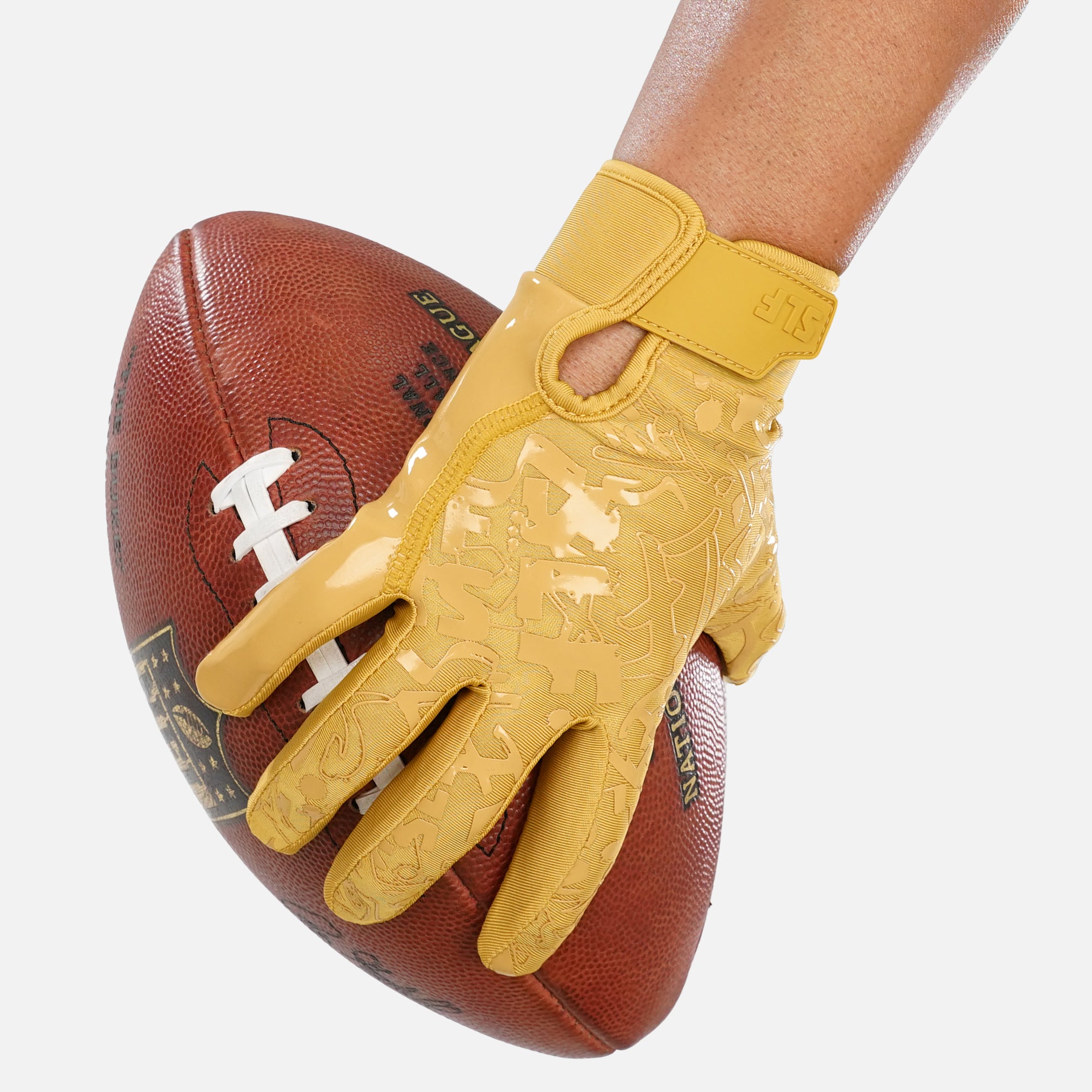  5-STAR 7.0 RECEIVER GLOVES ゴールド Hue Gold Sticky Football Receiver Gloves – SLEEFS