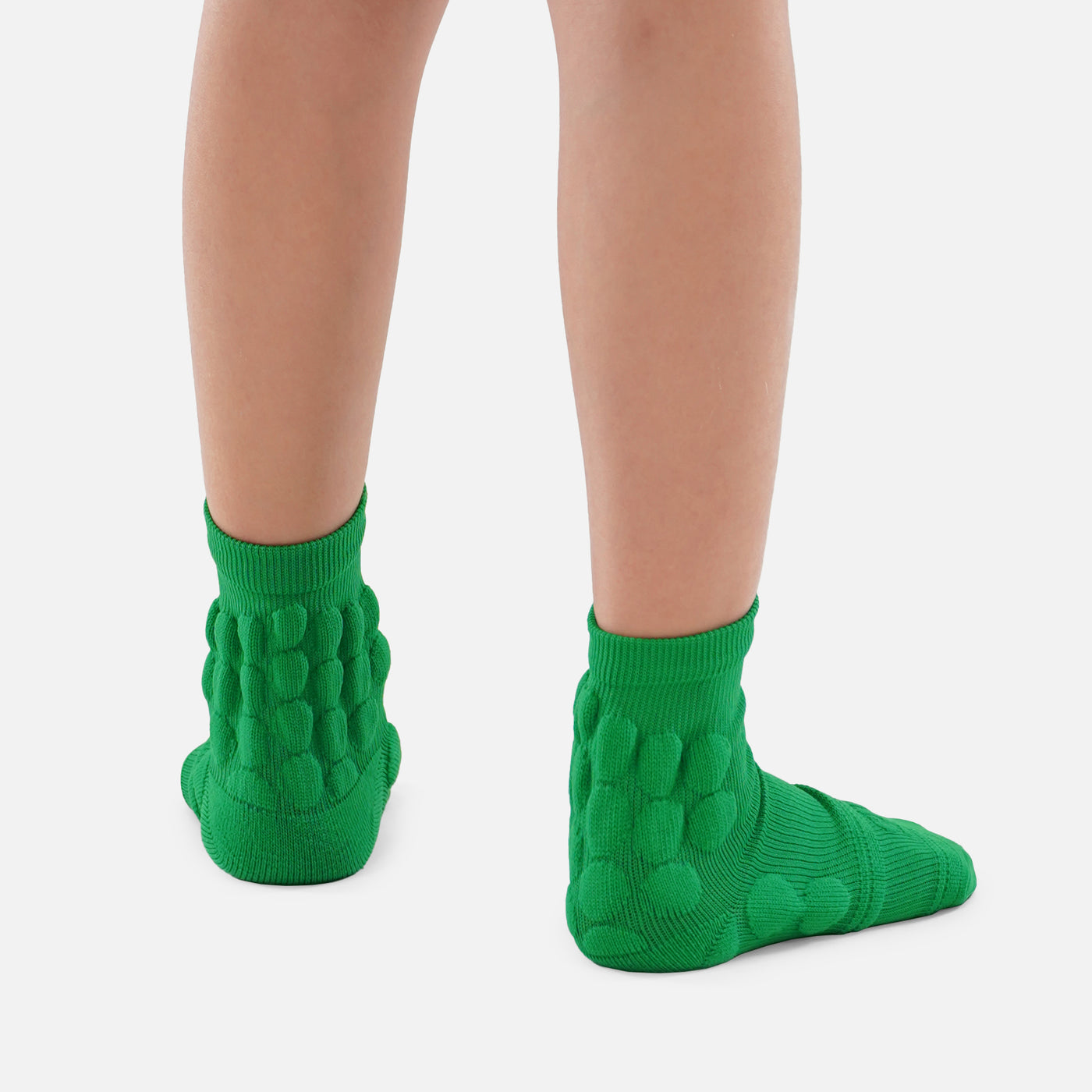 Hue Green Football Padded Short Kids Socks