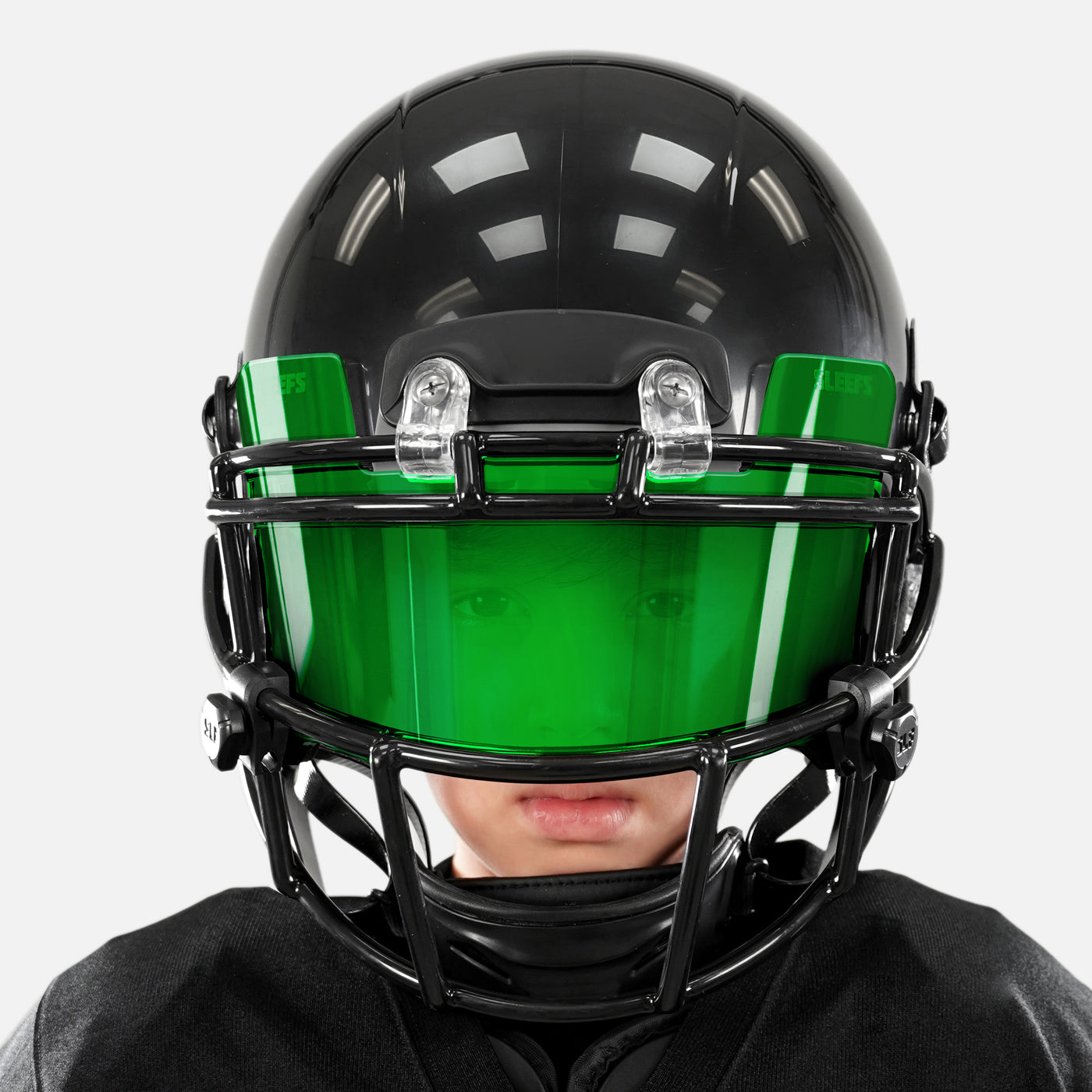 Hue Green Helmet Eye-Shield Visor for Kids