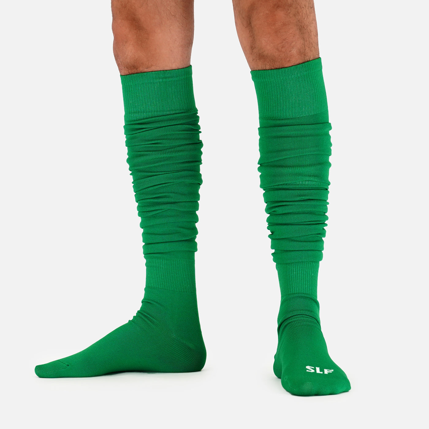 Hue Green Long Scrunchie Socks