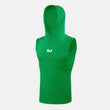 Hue Green Sleeveless Compression Hoodie