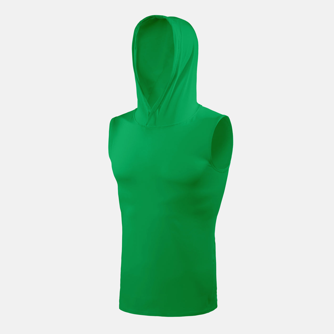 Hue Green Sleeveless Compression Hoodie