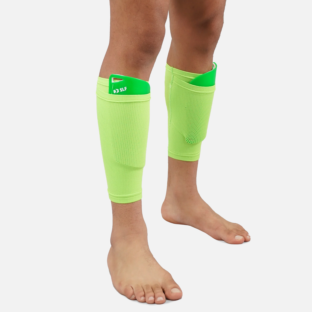 Hue Green Soccer Shin Guards