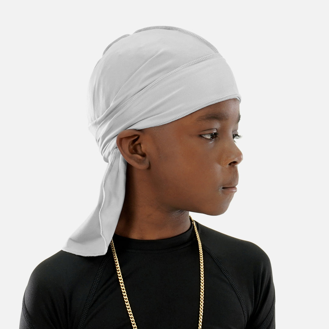 Hue Light Gray Kids Sports Durag