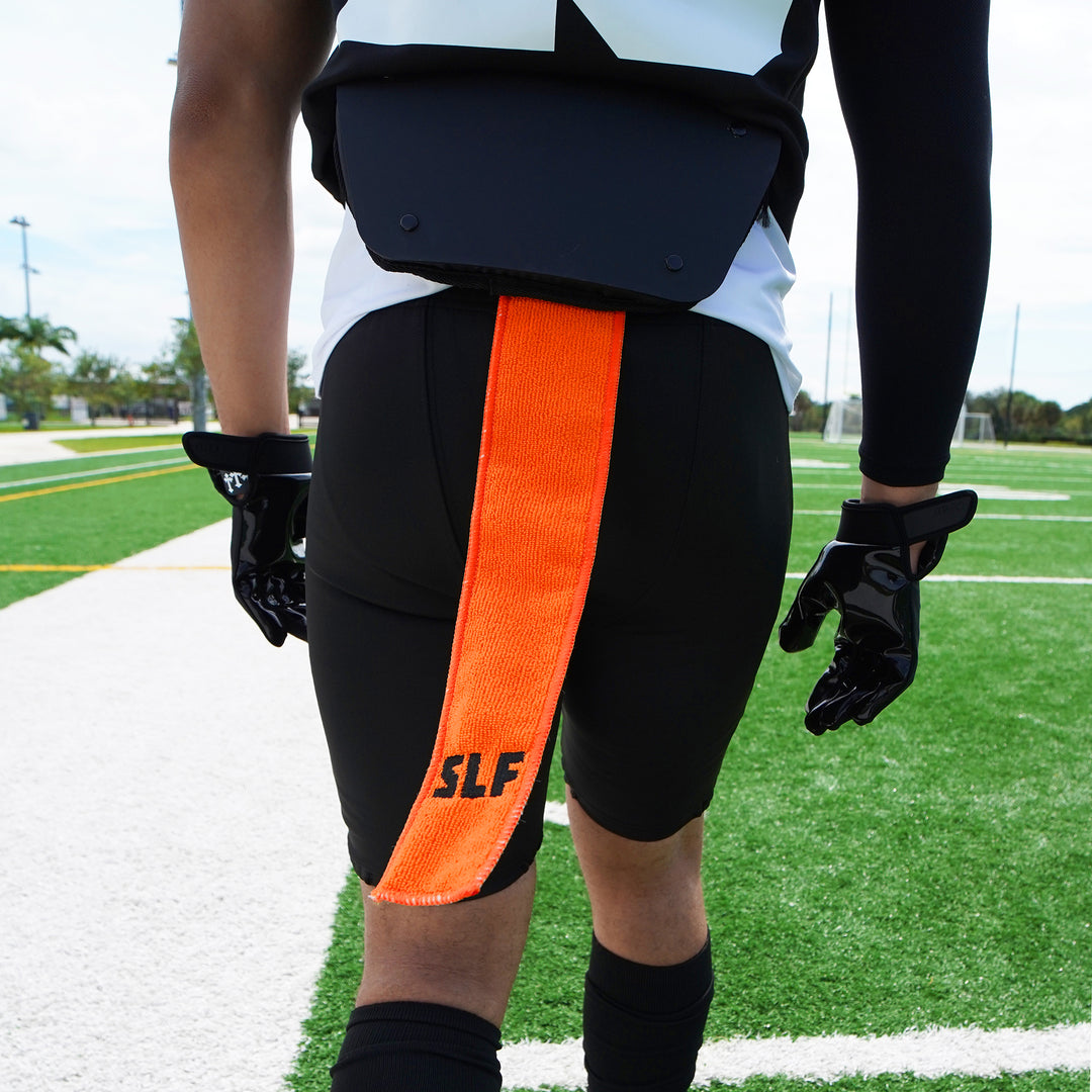 Hue Orange Thin Football Towel with Logo