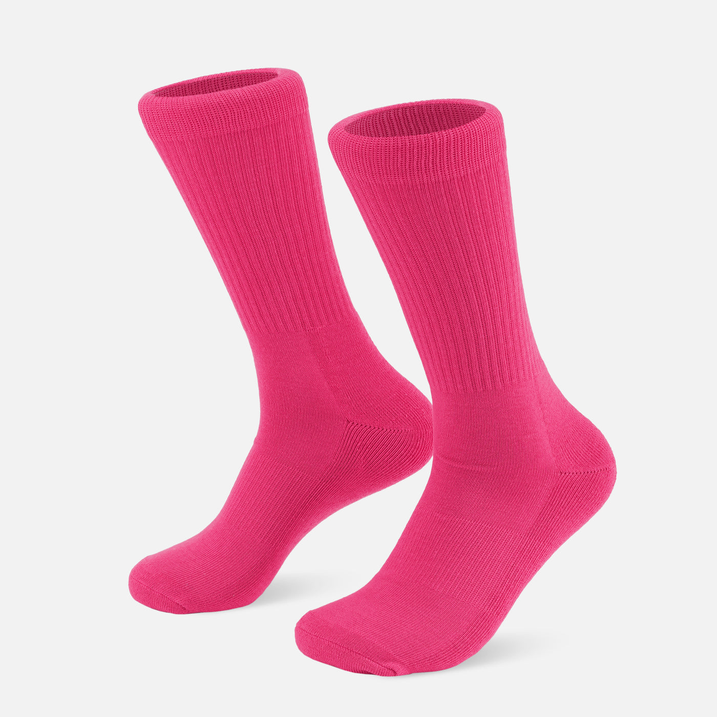 Hue Pink Crew Socks