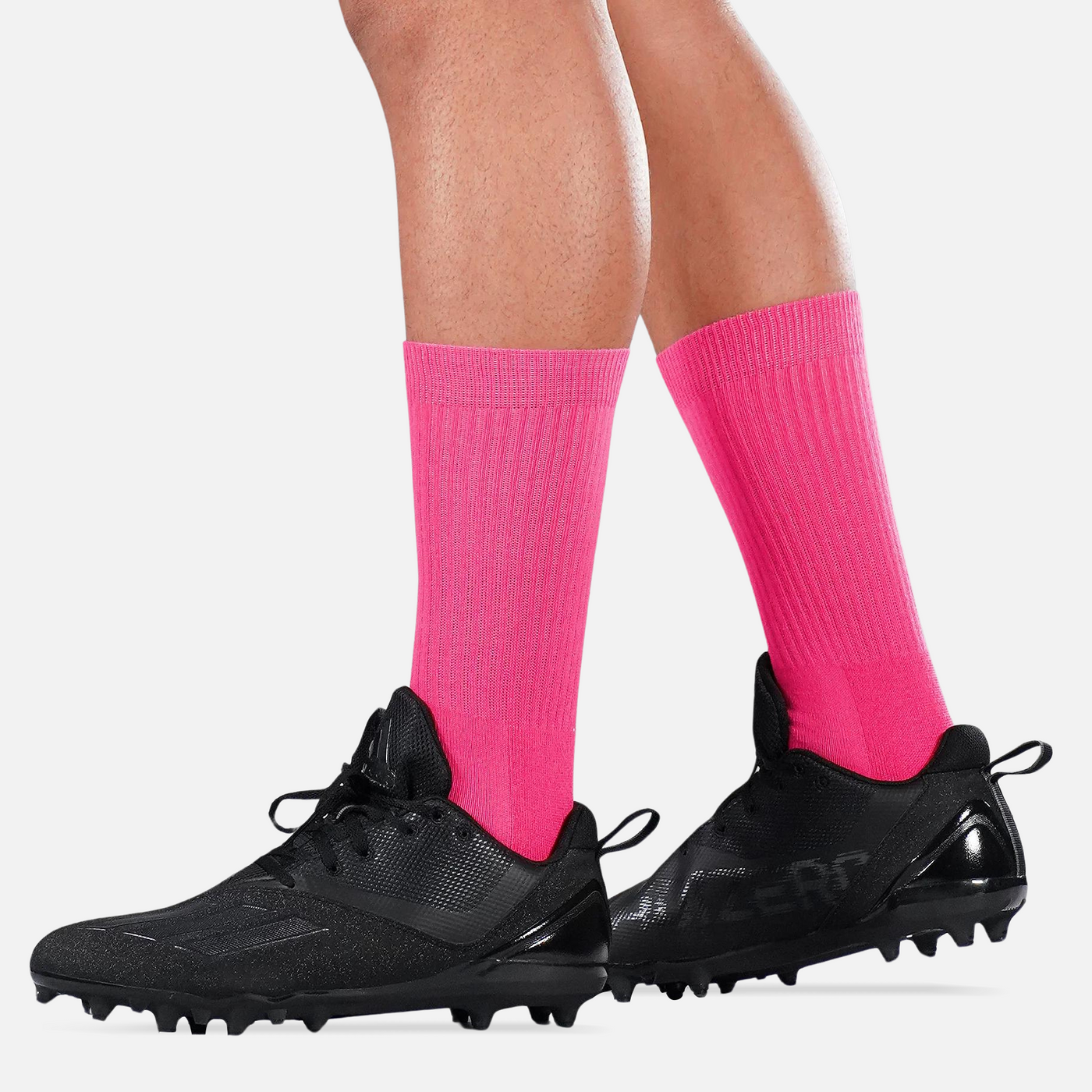 Hue Pink Crew Socks