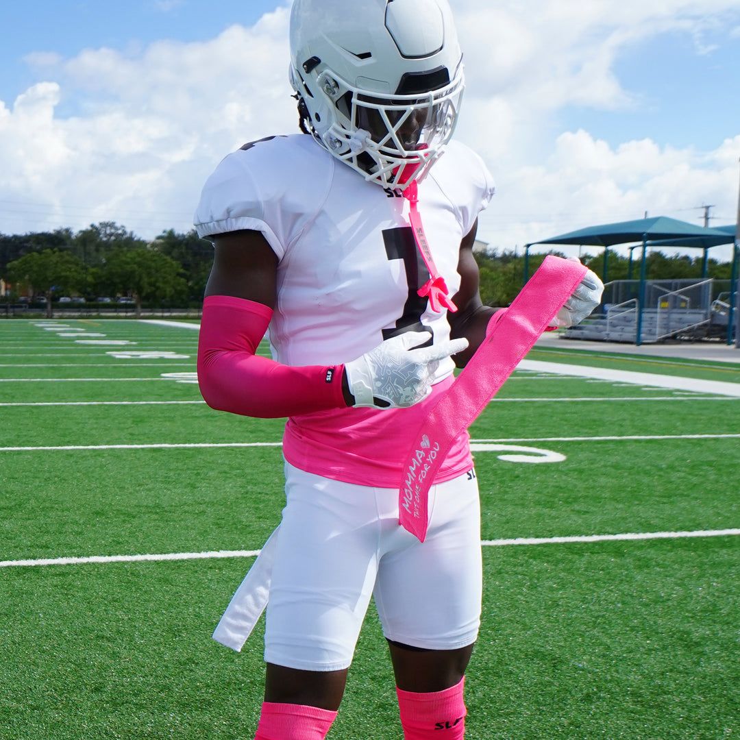 Momma Pink Thin Football Towel