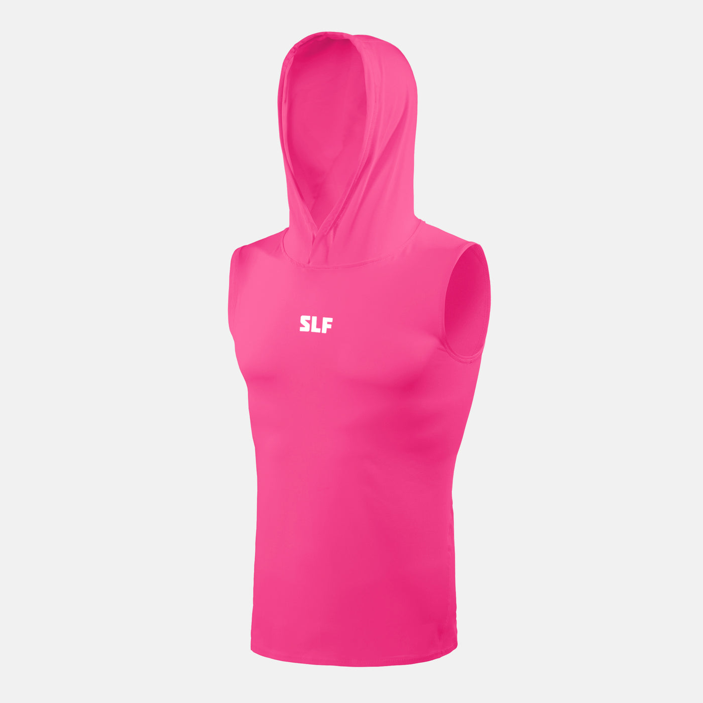 Hue Pink Sleeveless Compression Hoodie