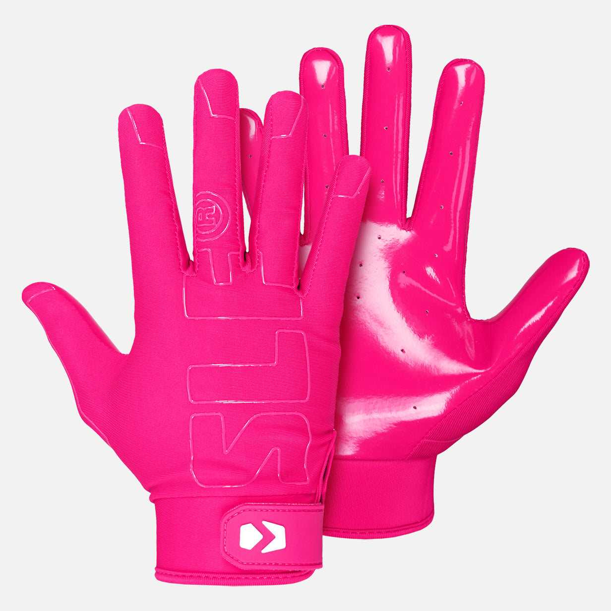 Hue Pink Sticky Football Receiver Gloves