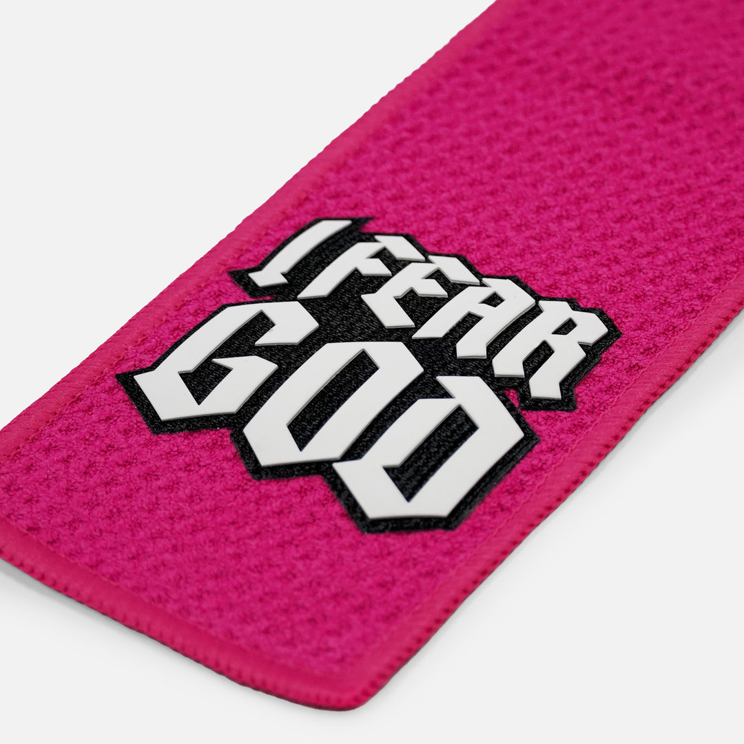 I Fear God Patch Pink Streamer Football Towel