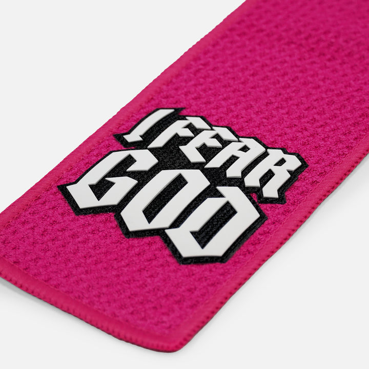 I Fear God Patch Pink Streamer Football Towel
