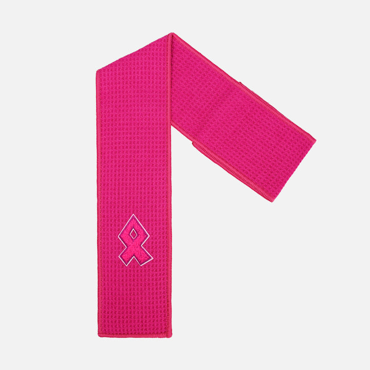 Ribbon Patch Pink Streamer Football Towel