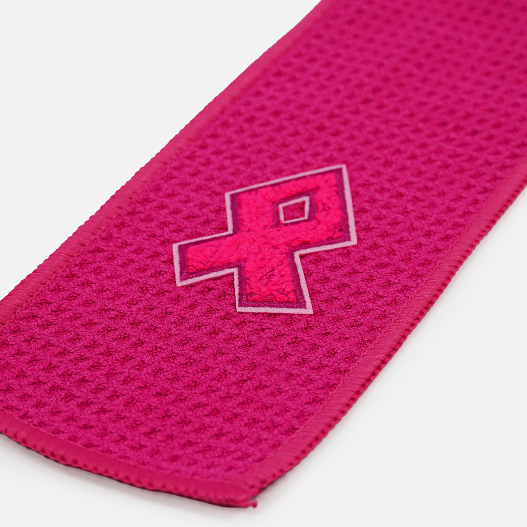 Ribbon Patch Pink Streamer Football Towel