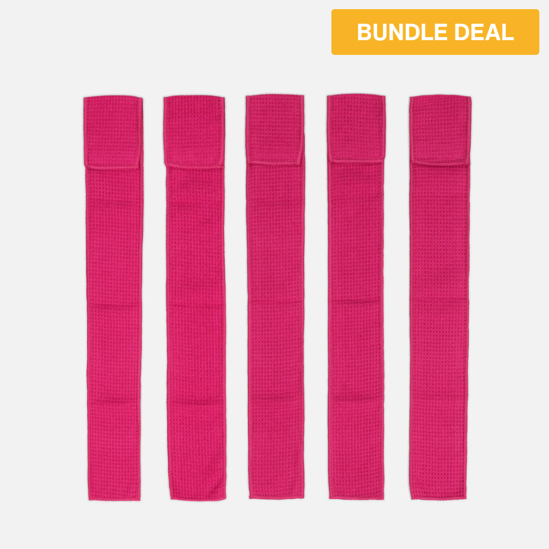 Hue Pink Thin Football Towel Multi-Pack