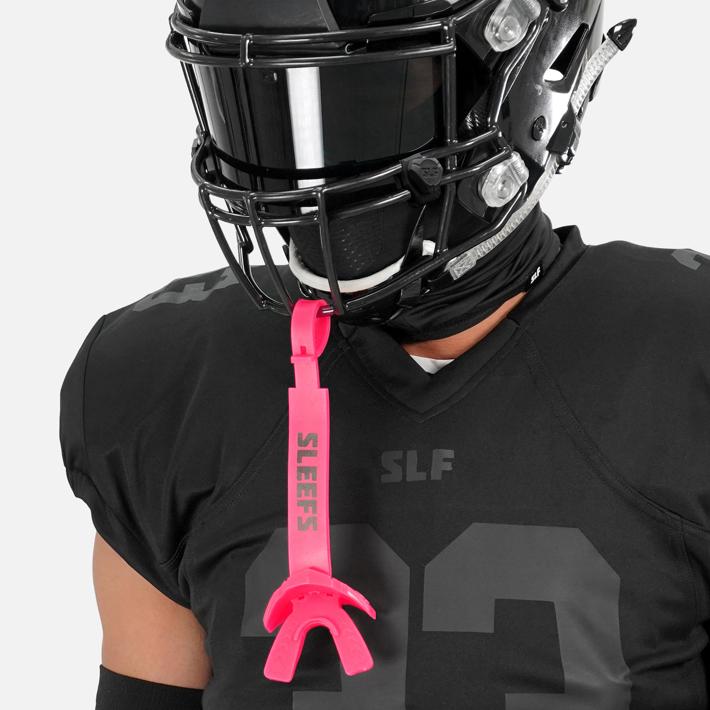Hue Pink X Football Mouthguard with Logo